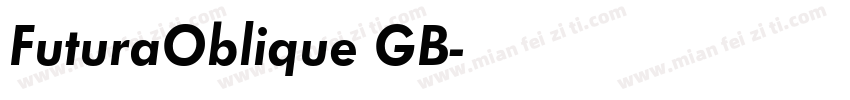 FuturaOblique GB字体转换